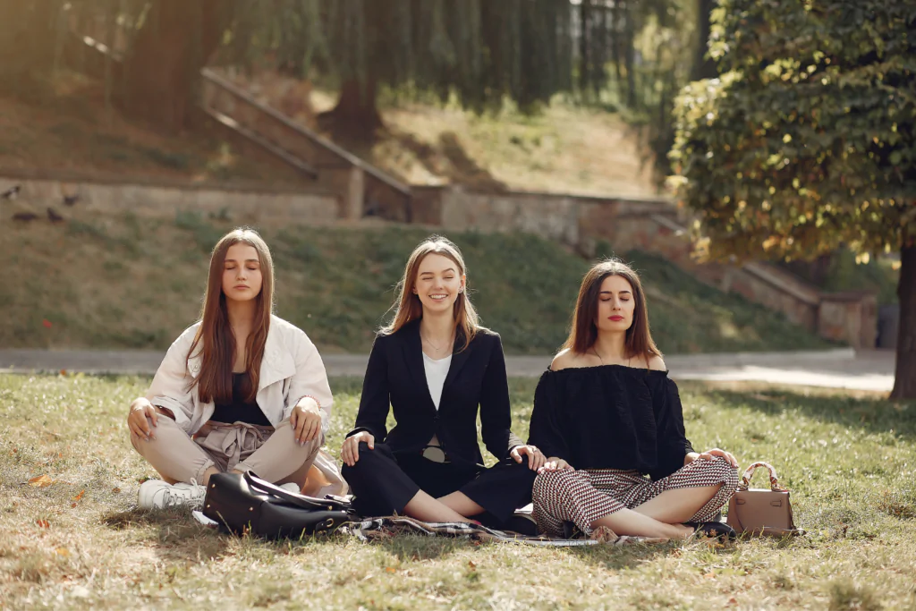 meditation in nature make connection to spiritual connection