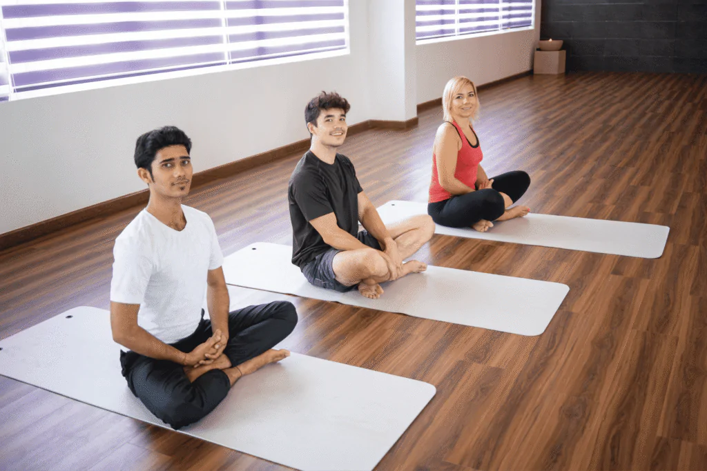 supported sukhasana pose